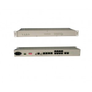 PCM-E08: Eight ports voice FXO/FXS E&M to E1 PCM multiplexer